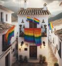 bandera arcoiris en serraniaderonda.com